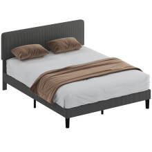 Estructura de Cama Gris 205 x 167 x 107 cm