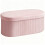 Homcom Banco de Almacenaje Rosa 76 x 38 x 35 cm 1