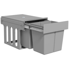 Cubo de Basura Gris 48 x 34.3 x 35.1 cm