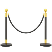 Postes Separadore Negro 32 x 32 x 96 cm