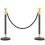 Homcom Postes Separadore Negro 32 x 32 x 96 cm 1