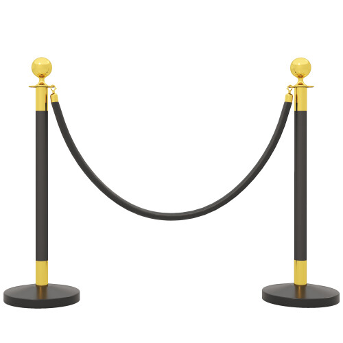 Homcom Postes Separadore Negro 32 x 32 x 96 cm