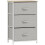 Homcom Cómoda de Tela Gris 45 x 30 x 71 cm 1