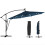 Outsunny Parasol Excéntrico Azul 380 x 345 x 256 cm 1