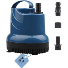 Mini Submersible Water Pump 2500 L/H 40W 230V 2.3M Delivery Head 2.5M Cable for Garden, Aquarium, Pond, Fountain