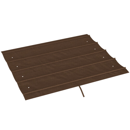 Outsunny Techo de Pérgola Marrón 286 x 245 x 16 cm