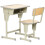 Homcom Pupitre Infantil Marrón 60 x 40 x 76 cm 1