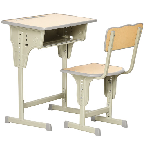 Homcom Pupitre Infantil Marrón 60 x 40 x 76 cm