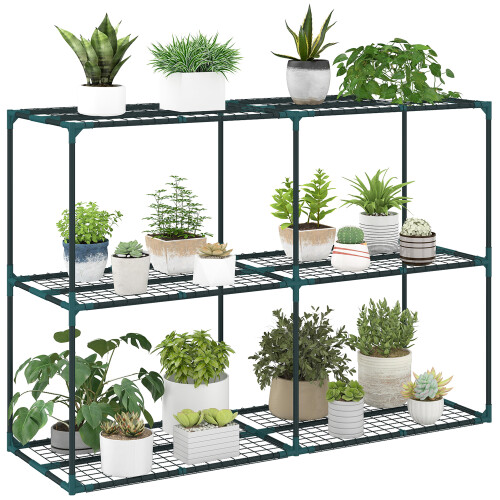 Outsunny Soporte para Planta Verde 143 x 48 x 100 cm