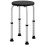 Homcom Taburete de Ducha Negro 32.2 x 41 x 54 cm 1