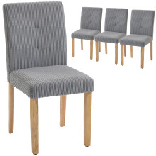 Sillas de Comedor Gris 44 x 56 x 90 cm