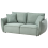 Beliani Sofa 3 Seater KUNES Fabric Light Green 4