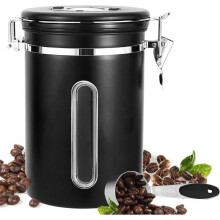 Coffee Canister, Airtight Coffee Canister, 1.8 L Storage Container, Container with Date Dial for Coffee Beans