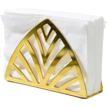 Triangular Stainless Steel Napkin Dispenser, Modern Art Napkin Holder, Vertical Napkin Rack