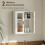 Homcom Armario de Pared Blanco 40 x 14 x 50 cm 2