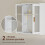 Homcom Armario de Pared Blanco 40 x 14 x 50 cm 3
