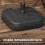 Outsunny Base de Sombrilla Negro 46 x 45 x 26 cm 4