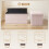 Homcom Banco de Almacenaje Rosa 76 x 38 x 38 cm 3