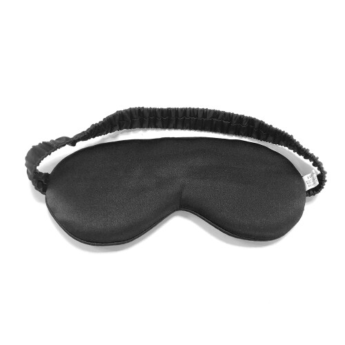 Schlafaugenmaske aus 100 % seide Black 1