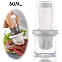 Kitchen Brush - High Quality - Oil Dispenser - Food Grade Silicone - Grey - 2 in 1