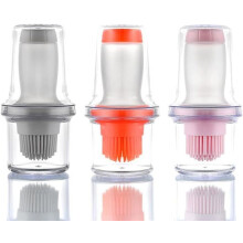 3-piece applicator brush set, silicone oil bottle with brush for pastry brush