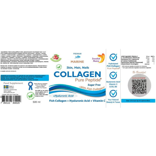 Swedish Nutra Collagen Pure Peptide 500ML 1