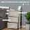 Homcom Cómoda de Tela Gris 45 x 30 x 71 cm 5