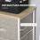 Homcom Cómoda de Tela Gris 45 x 30 x 71 cm 6