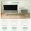 Homcom (Green) HOMCOM Storage Ottoman, Chenille Ottoman Storage Box 11