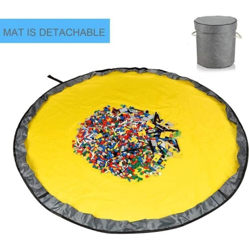 Toy storage bag - Grey - Eco-friendly materials - Portable - Washable 2