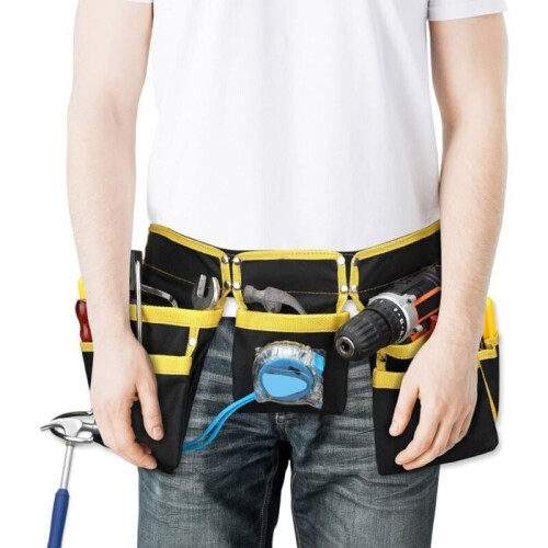 Tool Belt - LARGEIGHT - 11 Pockets - Waterproof - Adjustable - Oxford Fabric