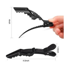 12 pcs Plastic Alligator Hair Clips Long Section Hairdressing Clips Crocodile Clips for Women Men