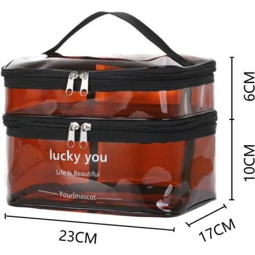 Toiletry Bag - Women's - Waterproof - Large Capacity - Double Layer - Portable Bag 1