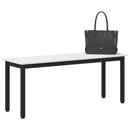 VidaXL vidaXL Bench White 110 x 35 x 45 cm Solid Pine Wood 2