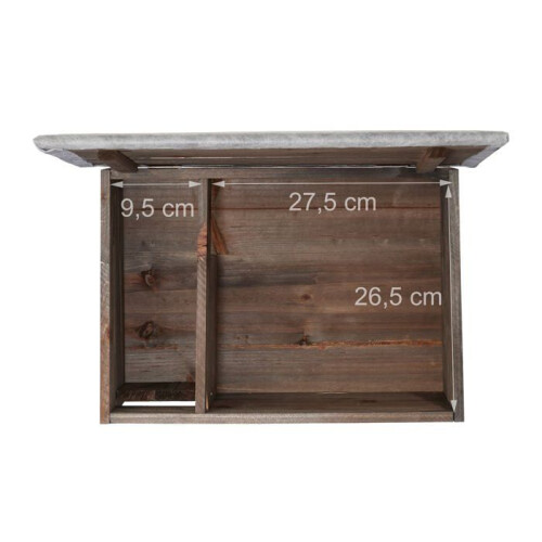 Igelhaus Garten Winterschlaf mit bequemem Boden 75 x 50 x 30 cm 1
