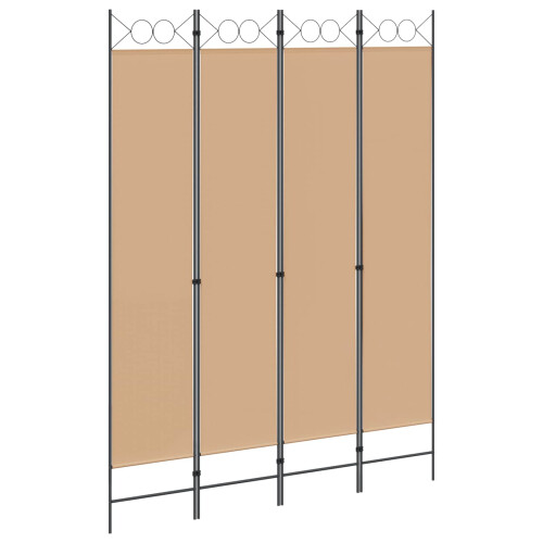 VidaXL vidaXL Room Divider Beige 160 x 220 cm Fabric 1