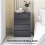 Commode de rangement 55 x 34 x 80 cm compacte fermeture douce style moderne sans 4