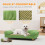 Cama para cachorro 63 x 41 x 17 cm com braços ergonômicos e assento acolchoado estilo escandinavo 3
