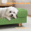 Cama para cachorro 63 x 41 x 17 cm com braços ergonômicos e assento acolchoado estilo escandinavo 5