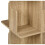 Bibliothèque étagère - HELLOSHOP26 - Bibliothèque rotative compacte moderne - Mécanisme rotatif - 3 compartiments - Bois clair 2