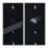 Caisson de bureau mobile - HELLOSHOP26 - 3 compartiments - Noir - Mélamine - 4 roulettes pivotantes 5