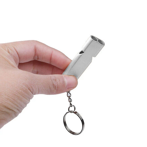 Notfallpfeife aus Aluminiumlegierung für den Außenbereich Silver 1