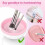 Brush Cleaner - Mini Automatic USB Cleaner - Pink - Powerful - Effective Cleaning 3