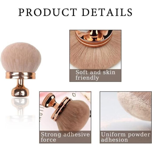 Kabuki Makeup Brushes - Professional - 3pcs - Synthetic Bristles - Precise Control - Easy Application 2