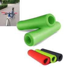 Handle Bar Grips Scooter BMX MTB Mountain Bike Bicycle Cycle Ultralight Silicone(green)