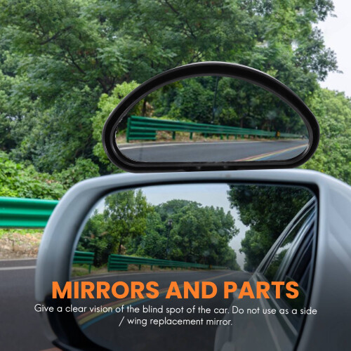 2 X Dead Angles Mirrors Adjustable Wide Angle for Car Van Towing 2