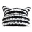 Verspielte Teufel Strickmütze Black+White 2