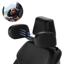 Child's Headrest - Car - Headrest - Memory Foam - Ergonomic Comfort - Black