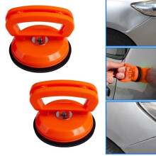 Heavy-Duty Dent Repair Kit (2-Pack) - Powerful Suction Cups - Lifts or Moves Glass and Tiles - Orange - 6 x 5.5cm