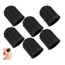 Valve Cap - Universal - 6 Pieces - Black - Easy to Install - Durable